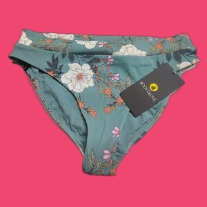 NWT Body Glove Contempo Full Coverage Bikini Bottom Size M Saguaro Floral Surf
